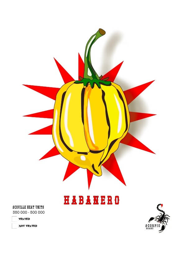 I LOVE HABANERO , poster för den tuffe! av Timo Horne