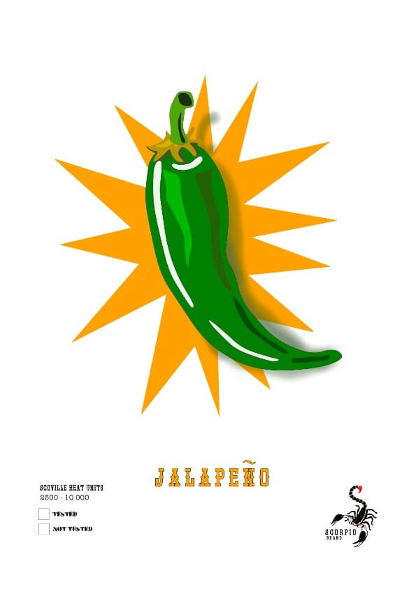 I LOVE JALAPENO popart poster av timo Horne