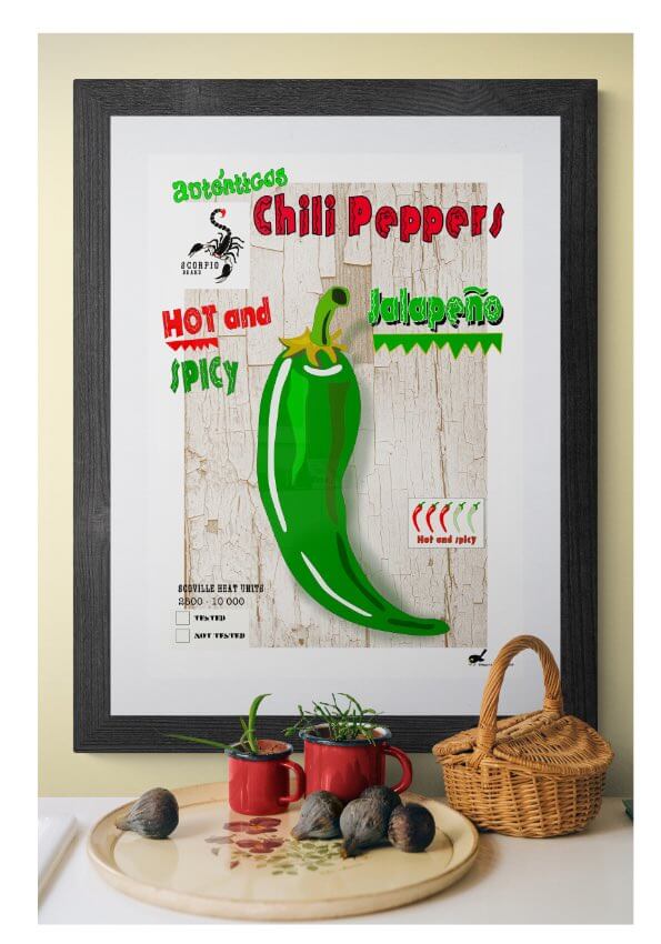 JALAPENO  popart poster av Timo Horne