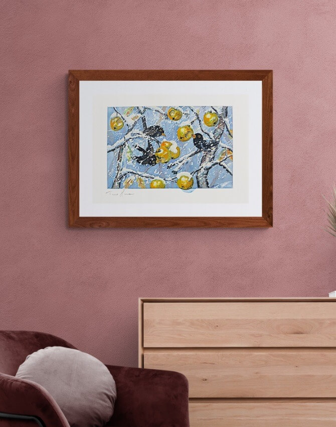 Vinteräpplen Grafiskt blad av Timo Horne